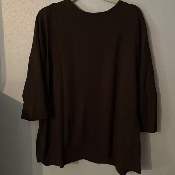 CJ Banks 3/4 sleeve black/white Cardigan - Picture 2 of 6